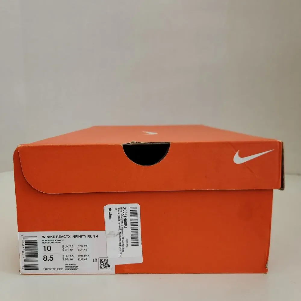 Nike InfinityRN 4 Women's Road Running Shoes (DR2670-003, ) Size 10